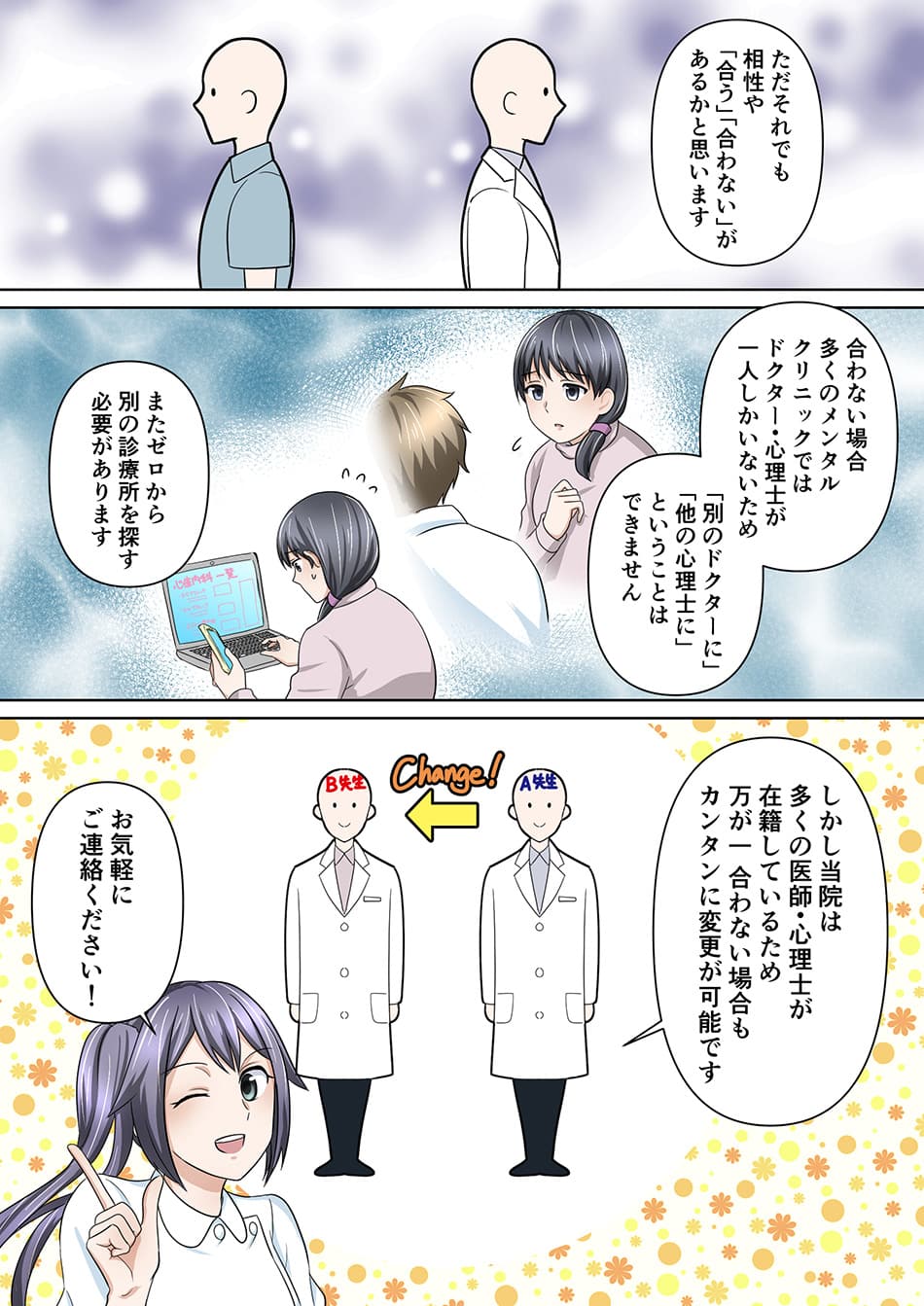 当院スタッフをマンガで解説②